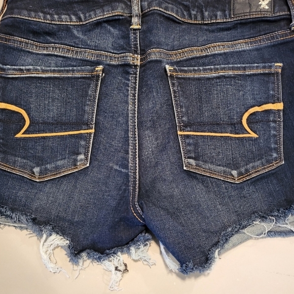 American Eagle AEO Denim Shorts Sz 10 Super Stretch Skinny - Picture 4 of 9